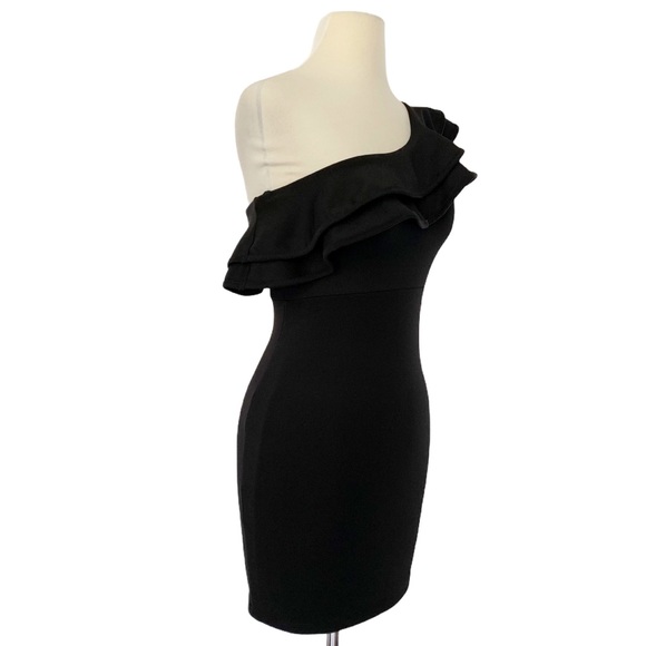 Foreign Exchange one shoulder ruffled body dress S - Picture 3 of 8